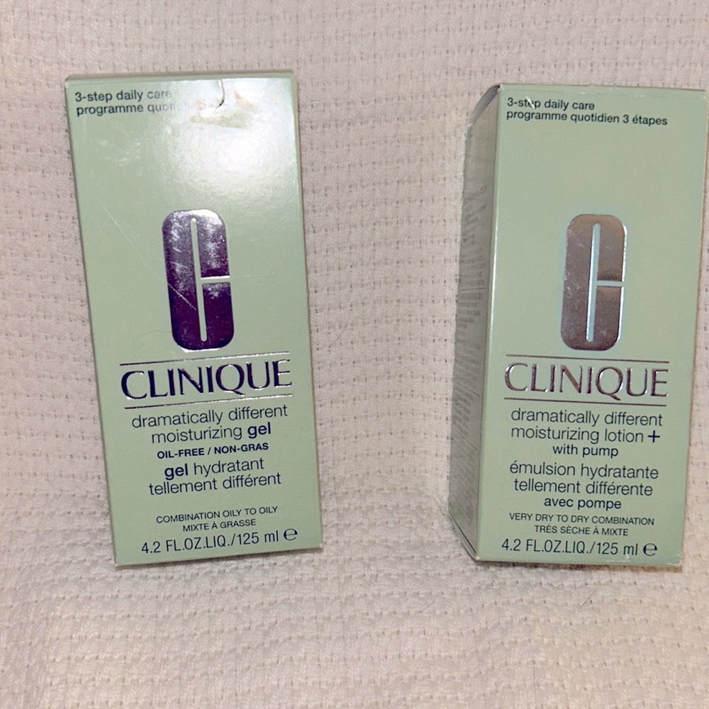 two face Clinique moisturizers